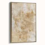 Framed wall art piece showcasing abstract strokes in gold and black hues, elegantly displayed in a side view, perfect for modern home decor.