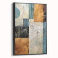 Framed canvas wall art showcasing abstract strokes in black and white, adding a modern touch to interior decor. Perfect for enhancing contemporary spaces.