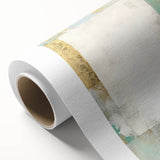 Abstract strokes wall art on rolled canvas showcasing vibrant colors and dynamic shapes, ideal for modern home decor. Packaged securely in a cardboard tube for delivery.