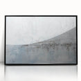 Framed abstract wall art featuring bold black strokes on a white background, creating a modern aesthetic perfect for contemporary decor. The artwork is encased in a sleek black frame, enhancing its visual appeal and making it suitable for any room setting, from living rooms to offices.