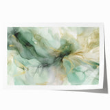 Abstract wall art print featuring vibrant strokes in shades of blue, yellow, and pink, showcasing a modern design ideal for contemporary decor. Perfect for enhancing living spaces or offices with a splash of color and creativity.