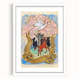 Modern Wall Art: Birth Celebration - Vibrant Abstract Nature Print