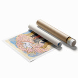 Modern Wall Art: Birth Celebration - Vibrant Abstract Nature Print