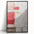 Framed acrylic wall art featuring abstract strokes in black and white, showcasing contemporary design elements for modern home décor. Ideal for living spaces.