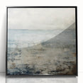 Framed abstract wall art featuring bold black strokes on a white background, perfect for modern home decor. Ideal for adding a contemporary touch to any room.