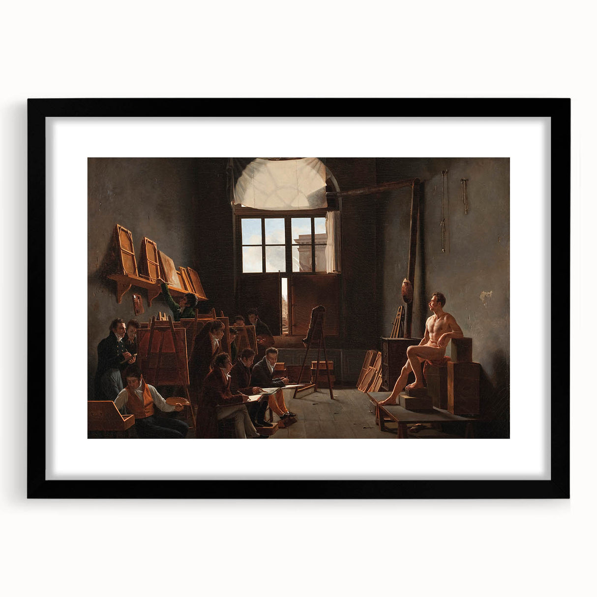 Neoclassical Art Print - The Studio of Jacques-Louis David