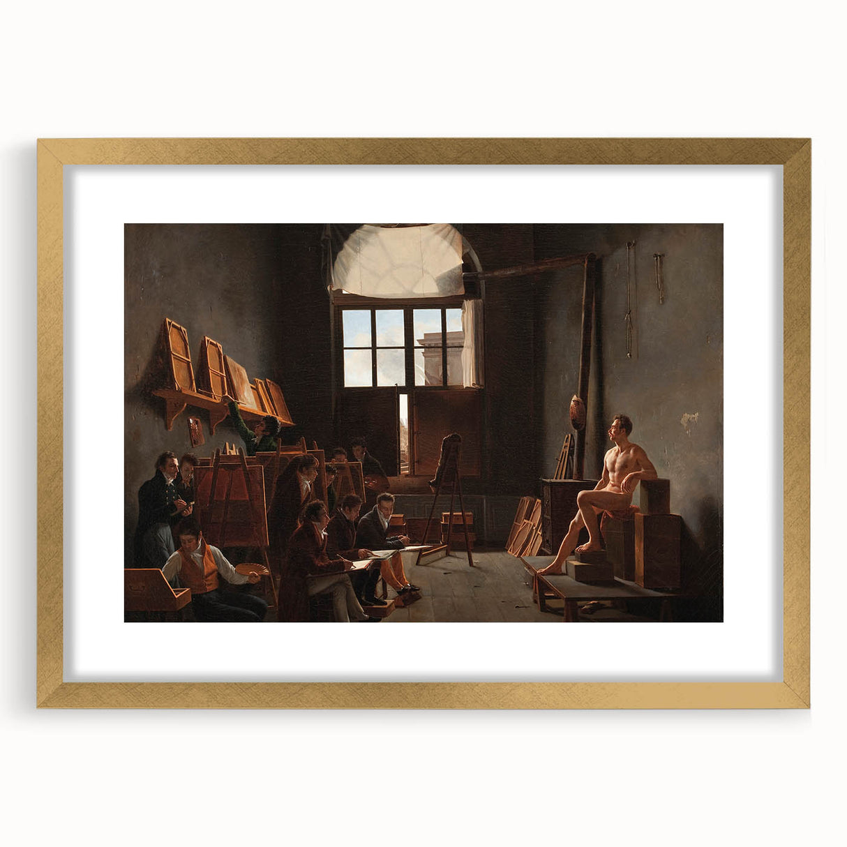 Neoclassical Art Print - The Studio of Jacques-Louis David