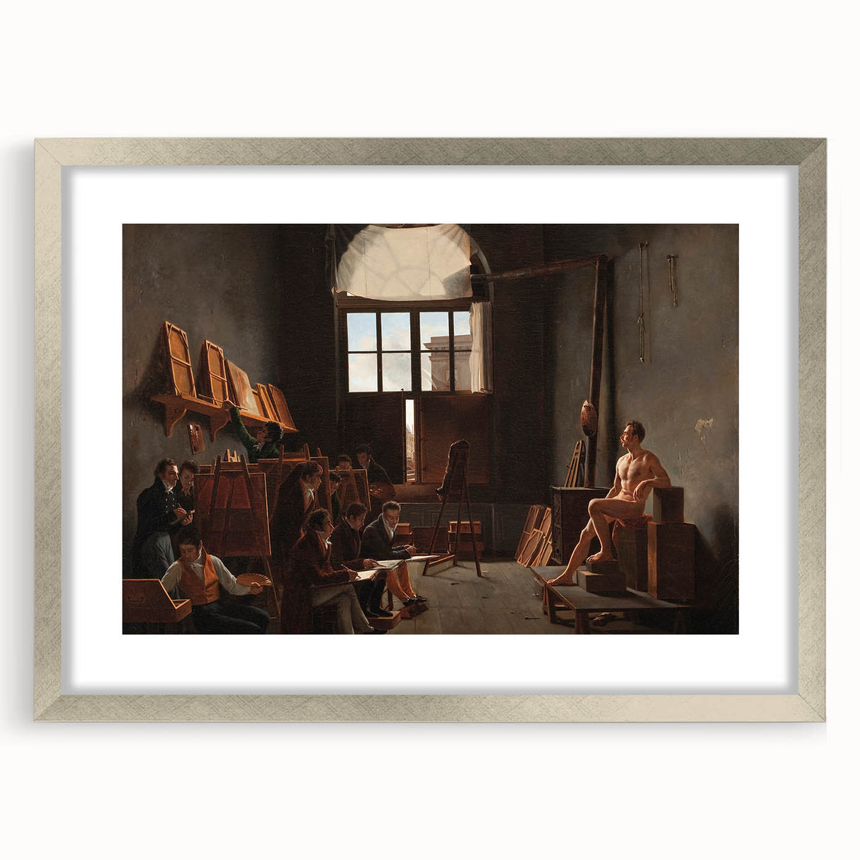 Neoclassical Art Print - The Studio of Jacques-Louis David
