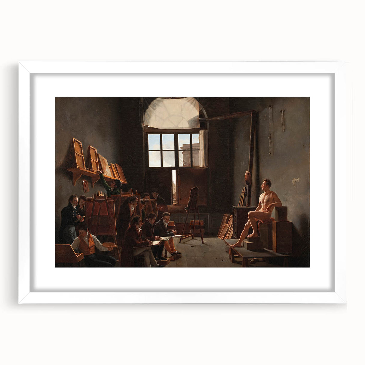 Neoclassical Art Print - The Studio of Jacques-Louis David