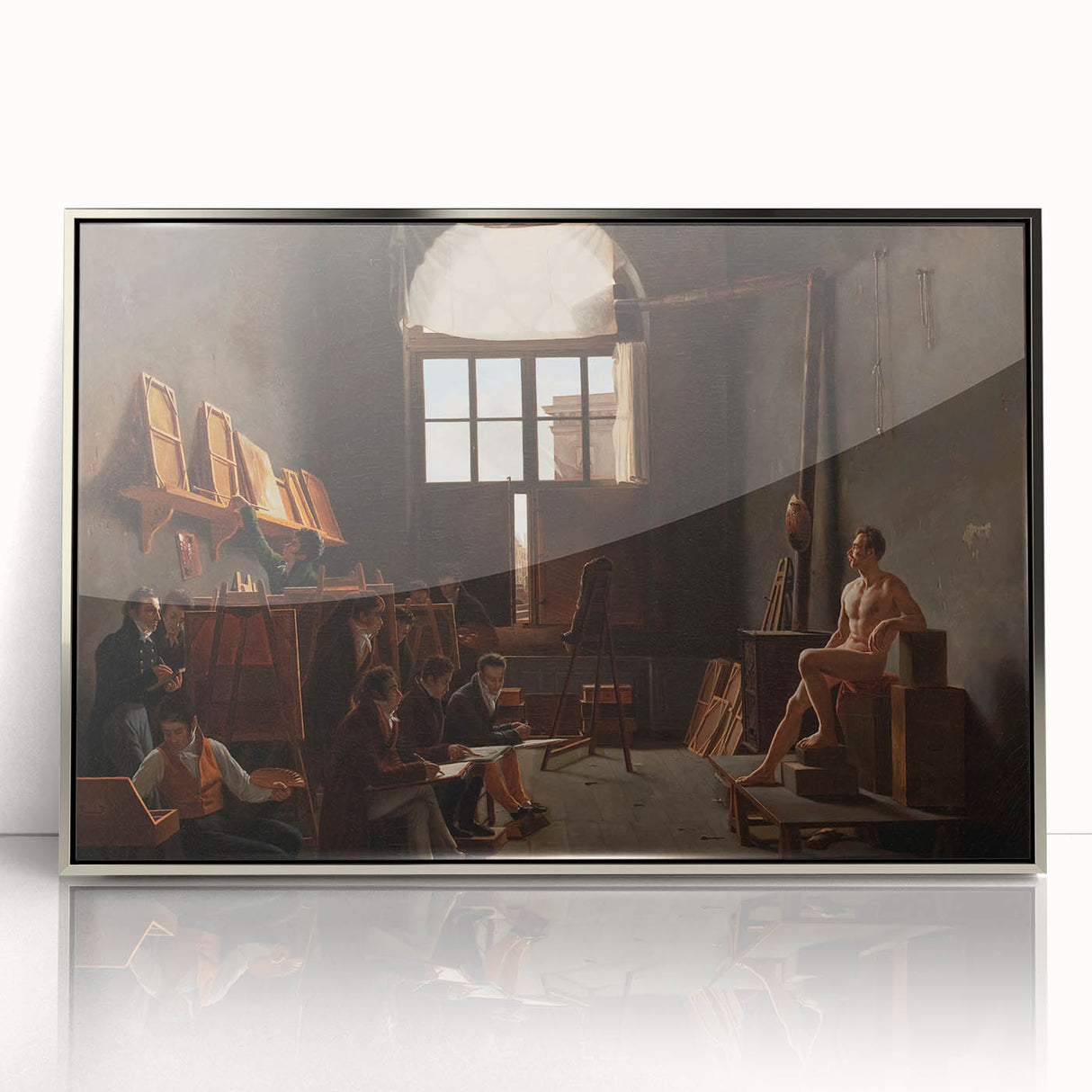 Neoclassical Art Print - The Studio of Jacques-Louis David