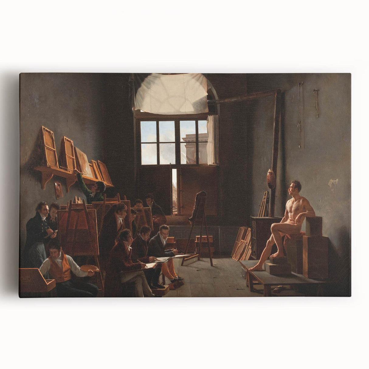 Neoclassical Art Print - The Studio of Jacques-Louis David