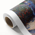 Claude Monet's Rounded Flower Bed - Impressionist Garden Wall Art Print