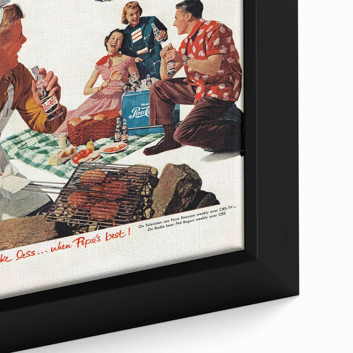 Retro Pepsi Ad Wall Art – More Bounce to the Ounce Vintage Print