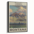 Retro Montana Travel Poster – Vintage Prints & Nostalgic Wall Art