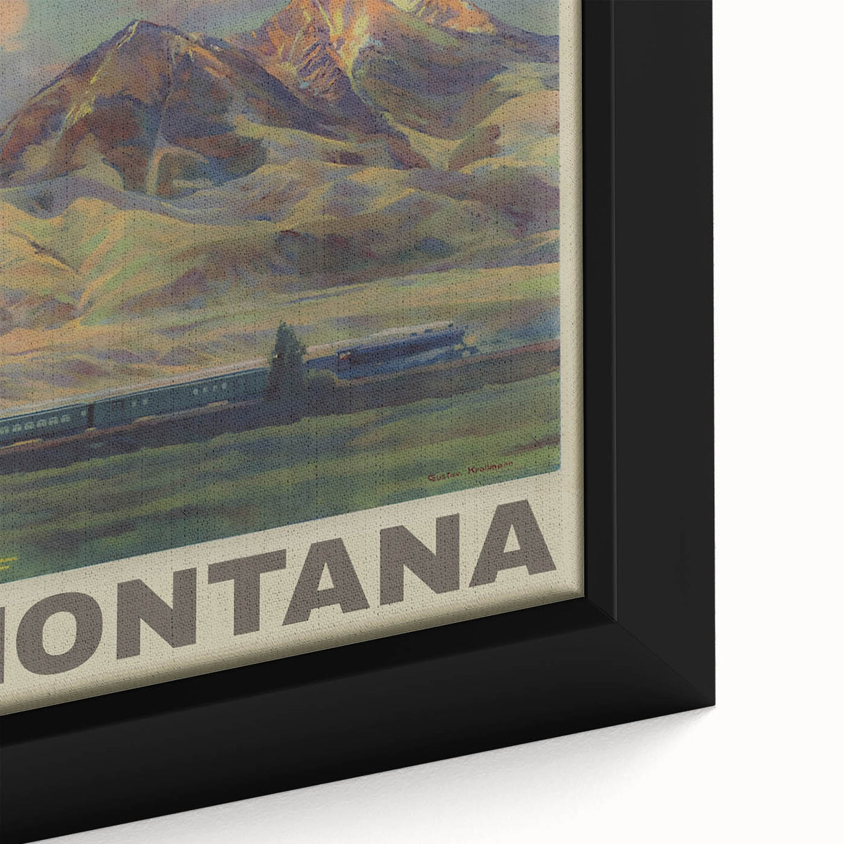 Retro Montana Travel Poster – Vintage Prints & Nostalgic Wall Art