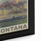 Retro Montana Travel Poster – Vintage Prints & Nostalgic Wall Art