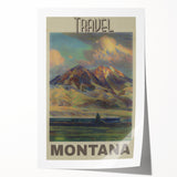 Retro Montana Travel Poster – Vintage Prints & Nostalgic Wall Art