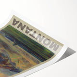 Retro Montana Travel Poster – Vintage Prints & Nostalgic Wall Art