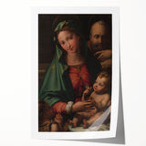 Holy Family with Infant Saint John by Perino del Vaga - Renaissance Art