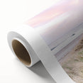 Art Deco poster featuring a summer scene with vibrant colors on rolled canvas, ideal for nursery wall art.