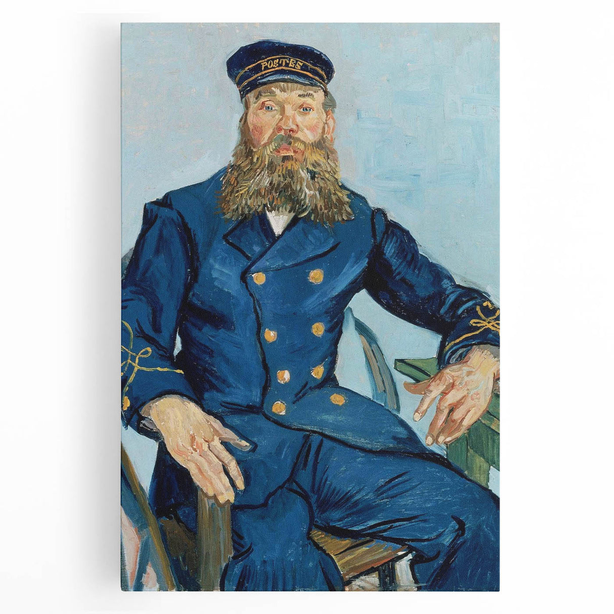 Black and white stretched canvas of Van Gogh's starry night, suitable as large kitchen wall art.