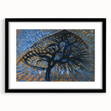 Modern Wall Art: Piet Mondrian's Apple Tree Pointillist Version