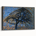 Modern Wall Art: Piet Mondrian's Apple Tree Pointillist Version