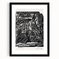 Modern Wall Art: Winter Scene - Monochrome Abstract Nature Print