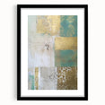 Abstract wall art featuring bold, colorful strokes in a sleek black frame with a mat, ideal for modern decor and artistic expression in home interiors.
