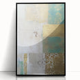 Framed abstract wall art showcasing bold black strokes on an acrylic background, perfect for modern home decor. Ideal for enhancing contemporary spaces.