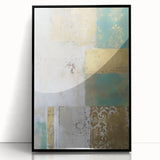 Framed abstract wall art showcasing bold black strokes on an acrylic background, perfect for modern home decor. Ideal for enhancing contemporary spaces.