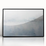 Framed abstract wall art featuring dynamic black strokes on an acrylic surface, set against a sleek modern backdrop, perfect for contemporary decor.