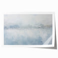 Abstract wall art print featuring vibrant strokes in shades of blue, orange, and yellow, showcasing a modern design ideal for contemporary home décor.