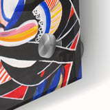 Modern Wall Art: Child in Rocker - Vibrant Abstract Portrait Print