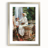 Romanticism Art: The Fountain at Villa Torlonia by Sargent Canvas