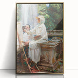 Romanticism Art: The Fountain at Villa Torlonia by Sargent Canvas