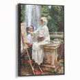 Romanticism Art: The Fountain at Villa Torlonia by Sargent Canvas