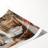 Romanticism Art: The Fountain at Villa Torlonia by Sargent Canvas