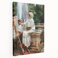 Romanticism Art: The Fountain at Villa Torlonia by Sargent Canvas