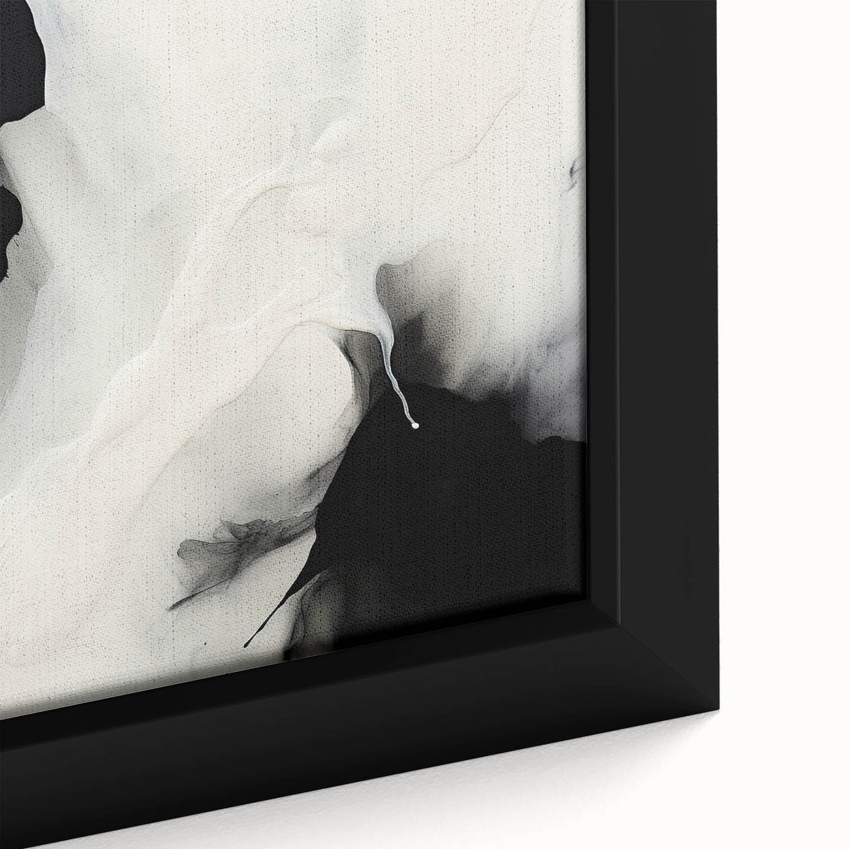Acrylic Glass Art for Dining Room Walls - Black & White Abstract
