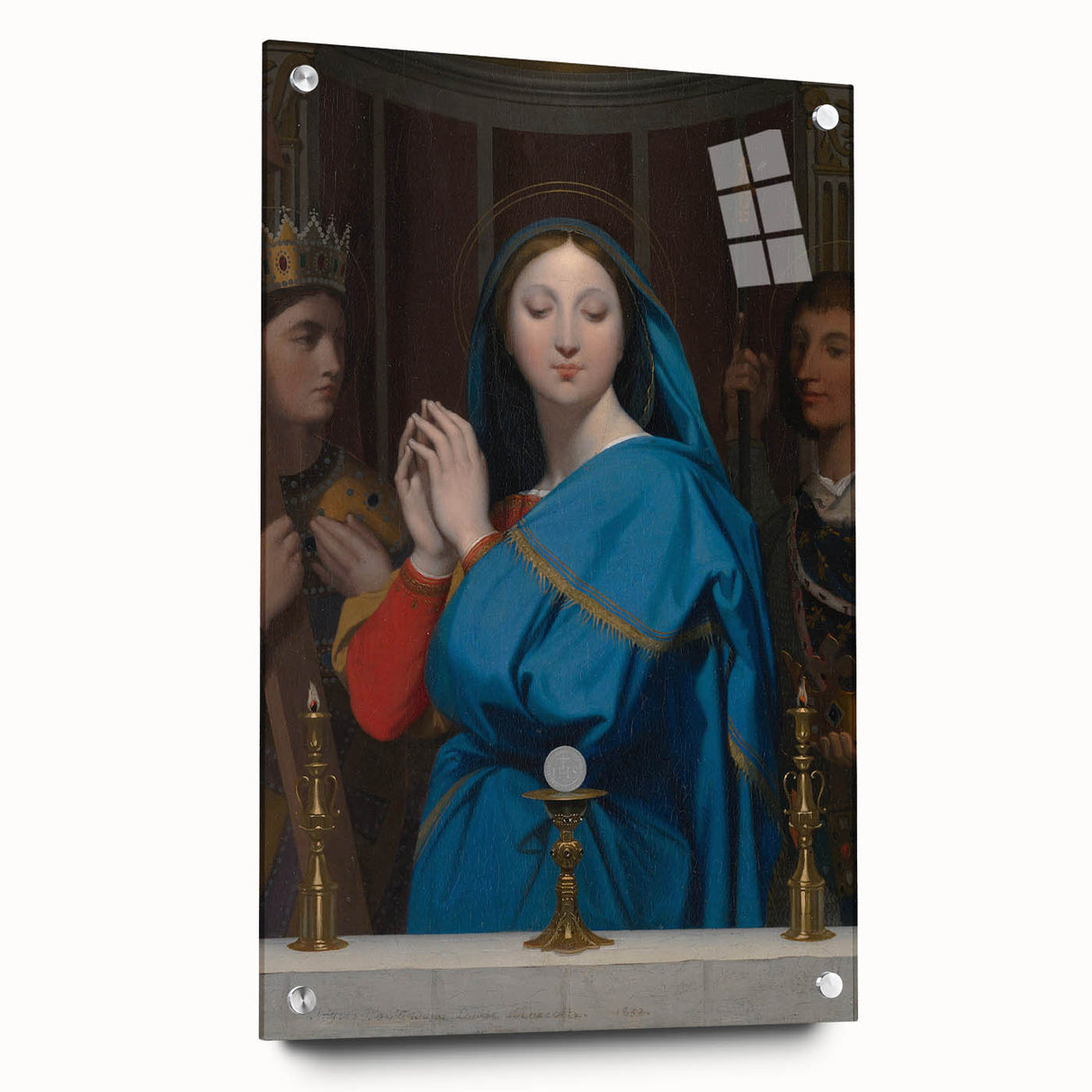 Neoclassical Religious Art Print - The Virgin Adoring the Host