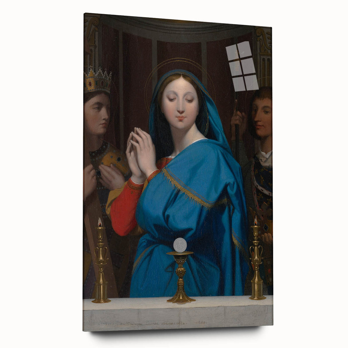 Neoclassical Religious Art Print - The Virgin Adoring the Host