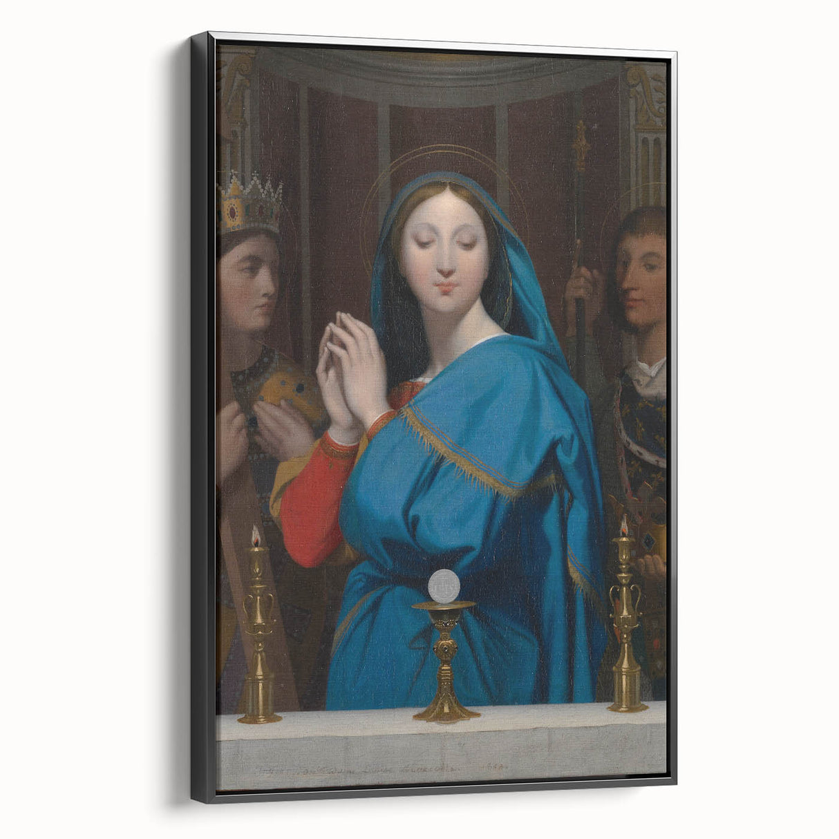Neoclassical Religious Art Print - The Virgin Adoring the Host