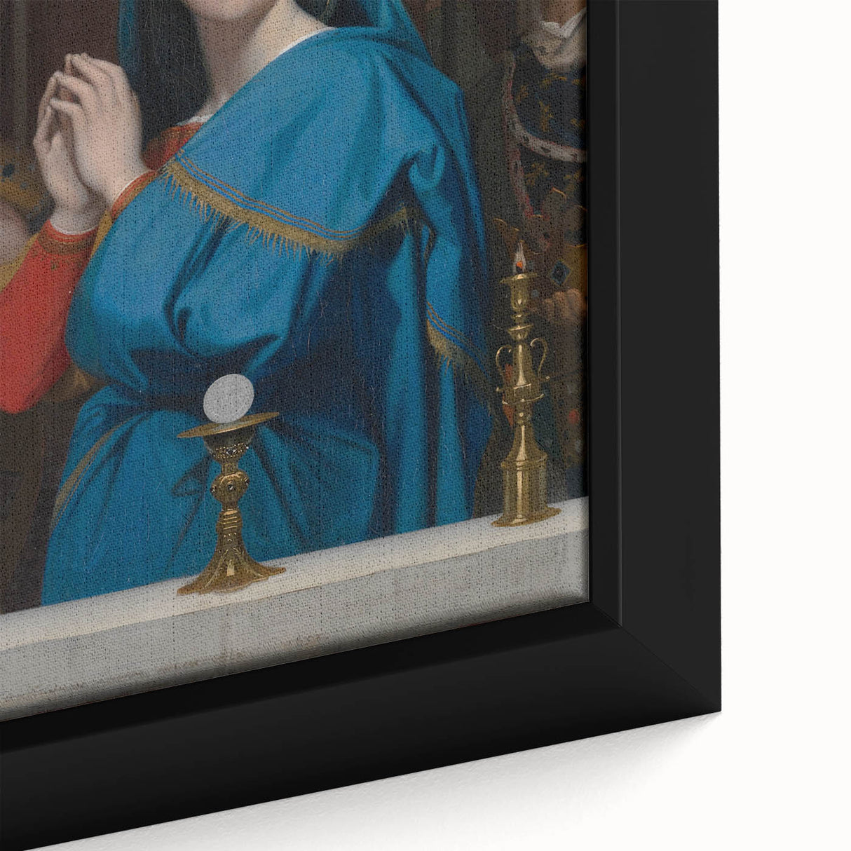 Neoclassical Religious Art Print - The Virgin Adoring the Host