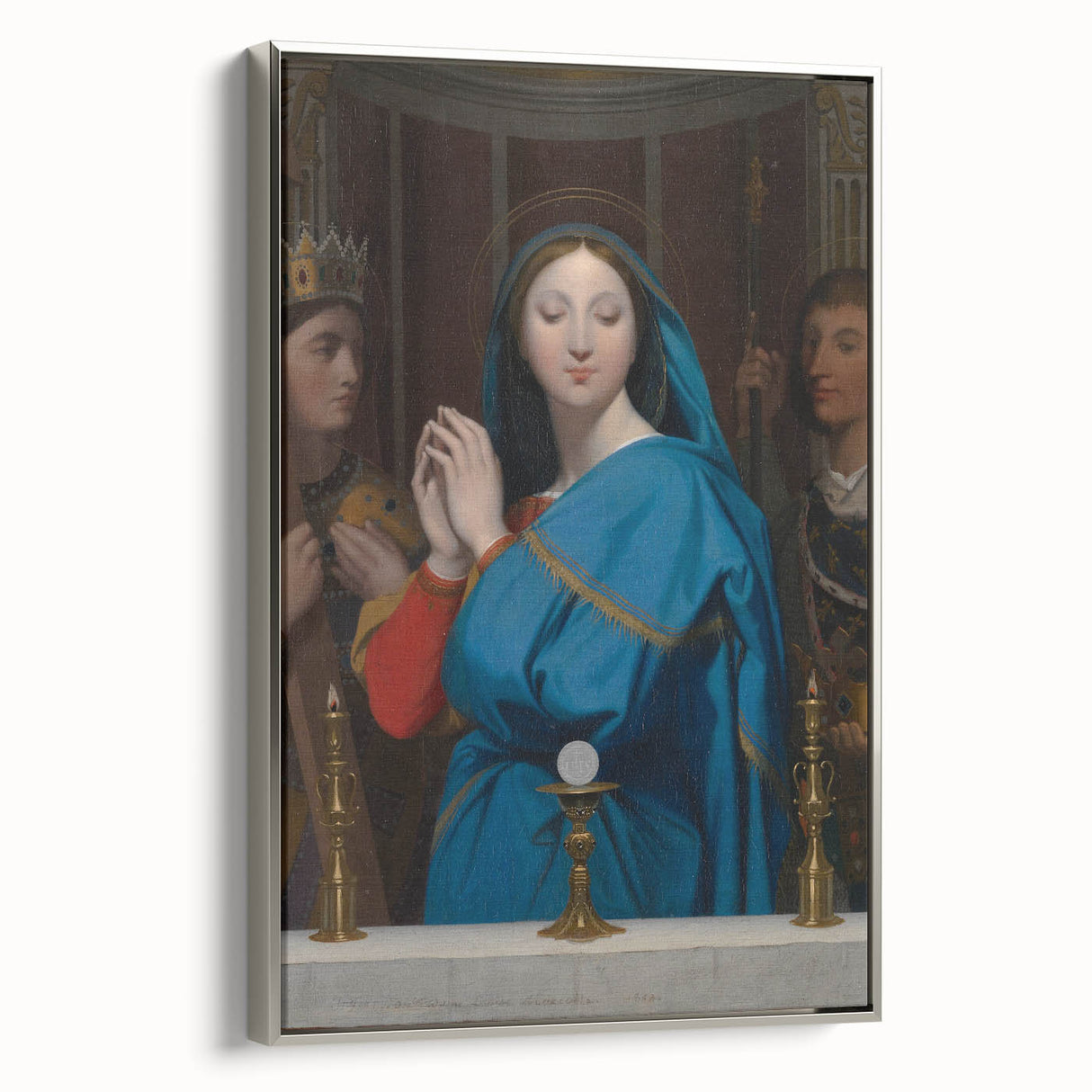 Neoclassical Religious Art Print - The Virgin Adoring the Host
