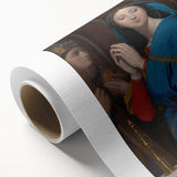 Neoclassical Religious Art Print - The Virgin Adoring the Host