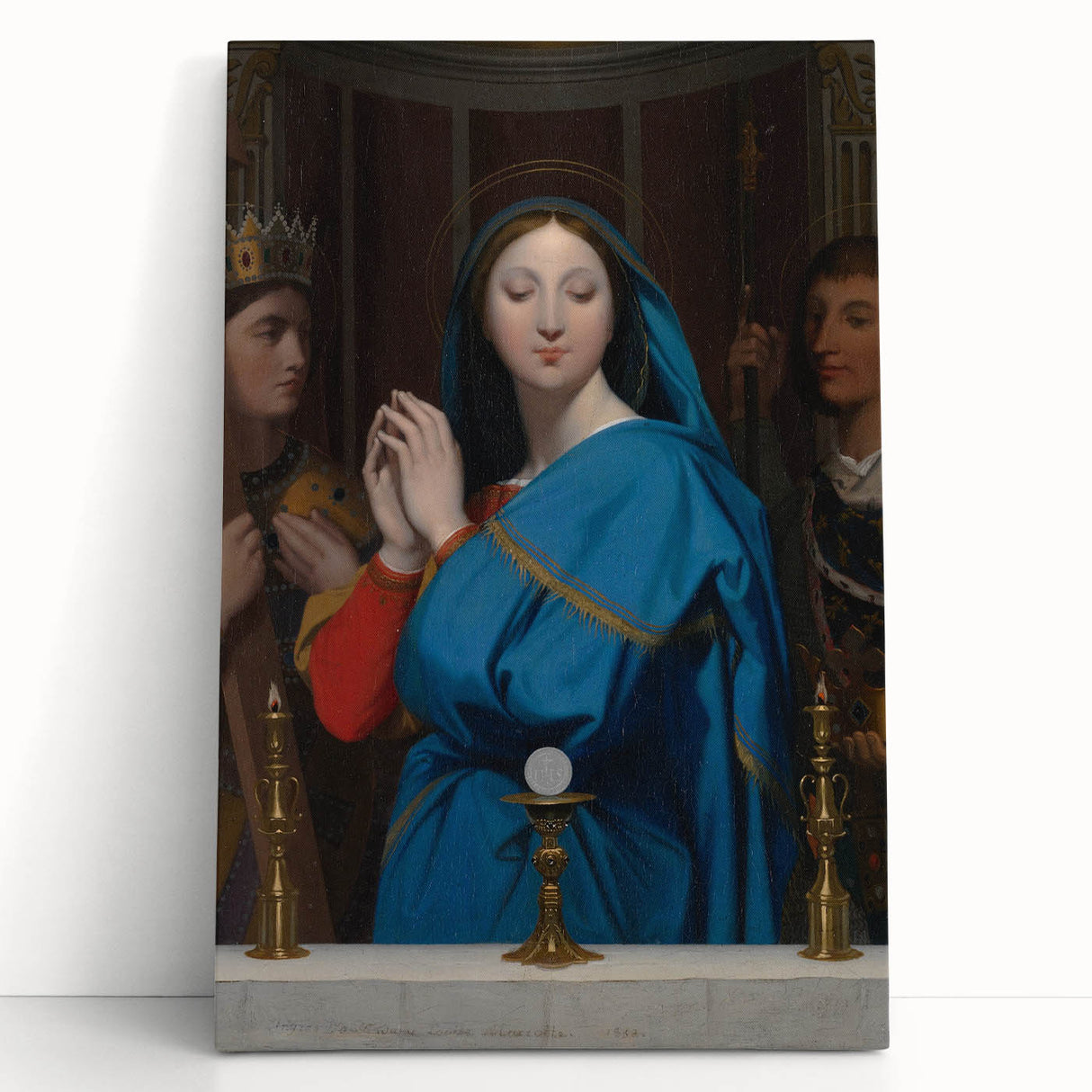 Neoclassical Religious Art Print - The Virgin Adoring the Host