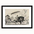 Modern Wall Art - Figures and Cab - Contemporary Abstract Urban Scene