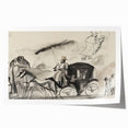 Modern Wall Art - Figures and Cab - Contemporary Abstract Urban Scene