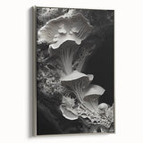 Landscape art painting on framed canvas, featuring vintage-style colorful elements and black background.